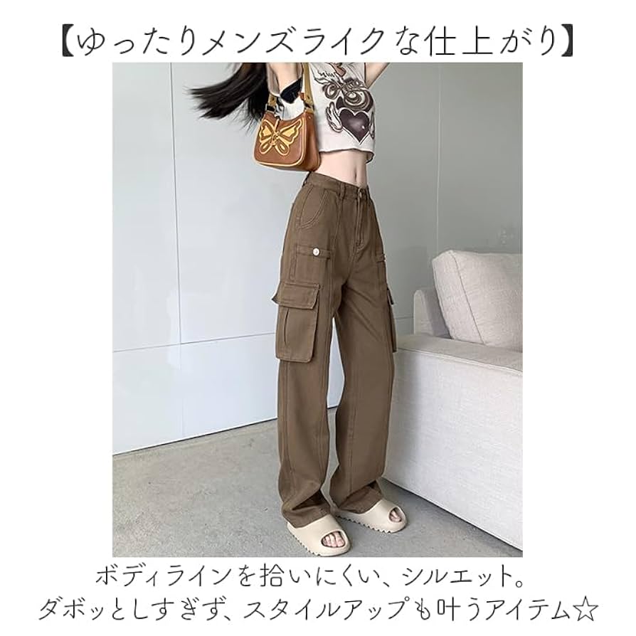 カーゴパンツ ピンク Mサイズ セットアップ対応 カーゴパンツ（ピンク/桃色系・フルレングス）ファッション通販